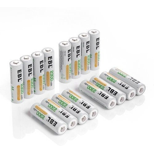 Baterias Recargables Ebl Aa 2300 Mah Nimh 16 Caja De Almacen 6