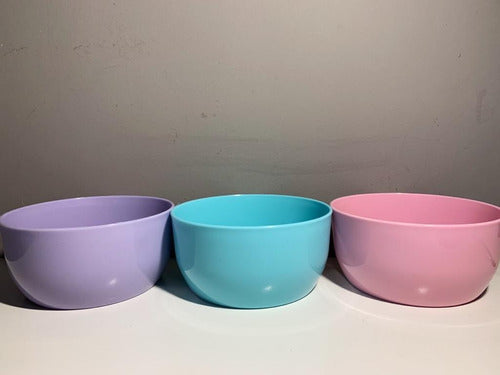 Bowl Plastico Lila De 15cm Recipiente Compotera Cereales 6