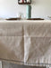 Rustic Linen Tablecloth I Silver Model I 1.50 X 2.40 Meters I Pearl Grey 2