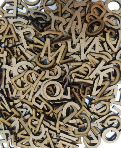 100 Letras 3cm Alto Mdf Fibrofacil Abecedario Letras Numeros 2