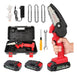 Wiscky Mini Electric Chainsaw - Wireless 4 Inch Battery-operated Saw 0