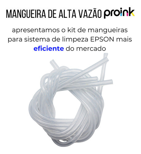 Mangueira De Silicone Alta Vazao Bomba De Limpeza Impr Epson 1