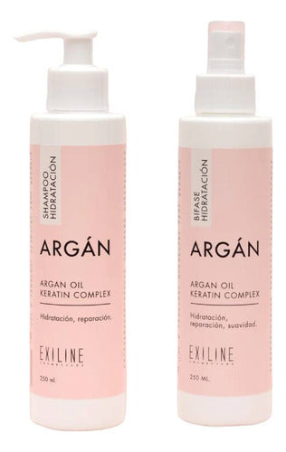 Kit Exiline | Argan | Shampoo + Acondicionador Bifase 250ml 0