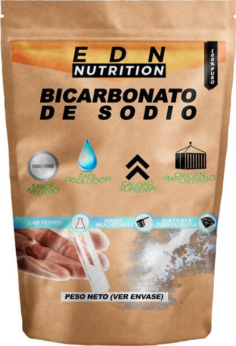 EDN Nutrition Bicarbonato De Sodio Maxima Calidad Italiano Usp 1 Kg Puro 0