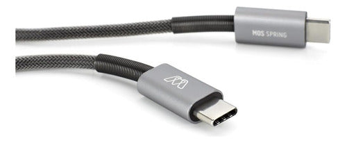 Cable Usb-c Swell Mos Spring - Usb-c A Usb-c, Gris Oscuro, 1 1