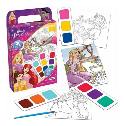 Tapimovil Set 24 Acuarelas Disney Princesas 0