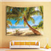 HVEST Tropical Beach Tapestry - Green Palm Wall Art 2