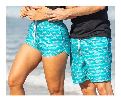 Molde Short Praia Casal + Molde Brinde Por E-mail 1