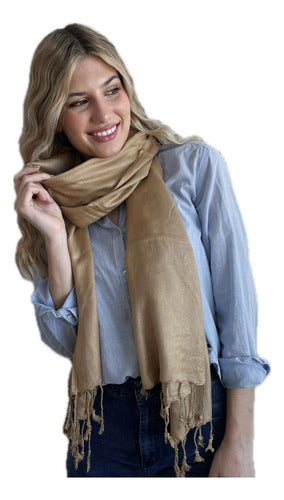 Kimika Pashmina Scarf with Fringes 4