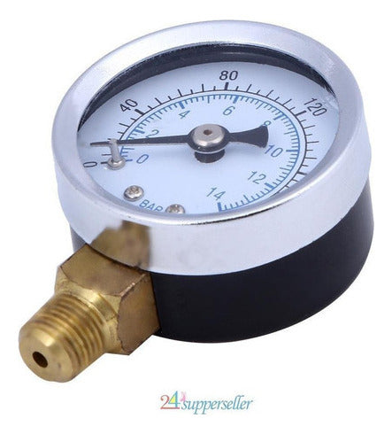 Compresor 1/8 NPT 1.5" Air Hydraulic Pressure Gauge 0-200 5