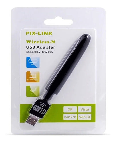 Carolinas Home Wifi Usb Adapter Pix-link with Antenna 0