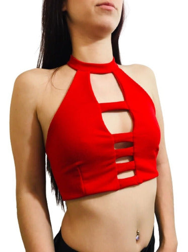 Hadda's Closet Bralette Blusa Crop Top Corto Sexy Noche Tarde Regalo Fiesta 4