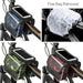 Generic Bicycle Front Pannier Cell Phone Bag Double Pocket Print 3