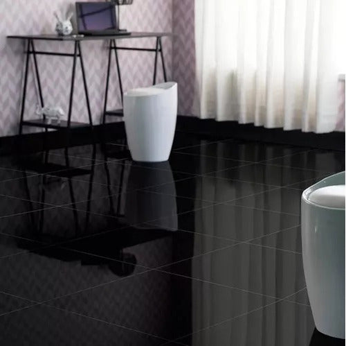 Porcelanato Negro Pulido 60x60 1ra 2