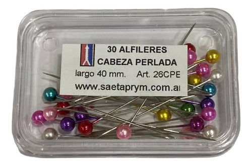 Saeta Pearl Head Pin Box X30 Units 2