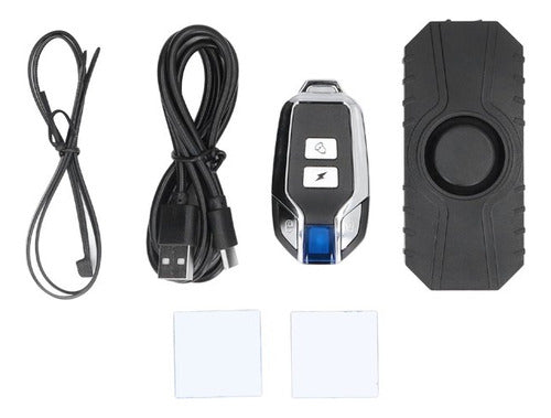 Alarma Sensor C/carga Usb Bicis Motos Antirrobo Inalámbrica 0