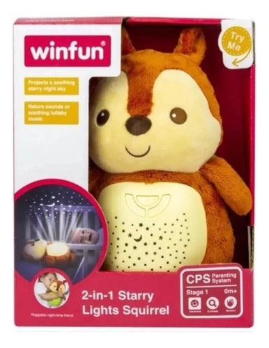 Winfun Baby Squirrel Toy with Projector, Lights, and Sounds 0