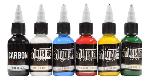 Tintas Tattoo 5 Jinetes Ink 1oz. Starter Kit (x6 Unidades) 0