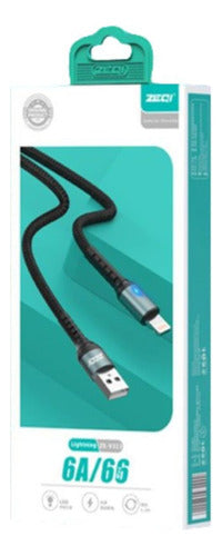 Cable De Datos Zeqi (usb - Para iPhone) 1.2m M: Ze-v313 0