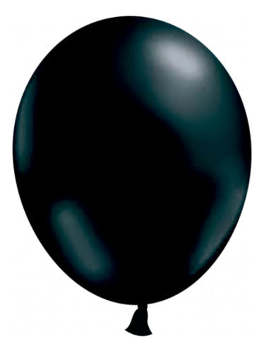 Globolandia Pearlized Black Balloons 12 Inches X 25 Party Supplies 0