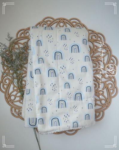 Petit Magnolia Baby Nordic Blanket with Sherpa for Crib 100cm 0