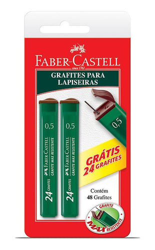 Grafite 0.5 Mm Blist Sm/tmg05hb C/ 2 Tubos Faber Castell 0