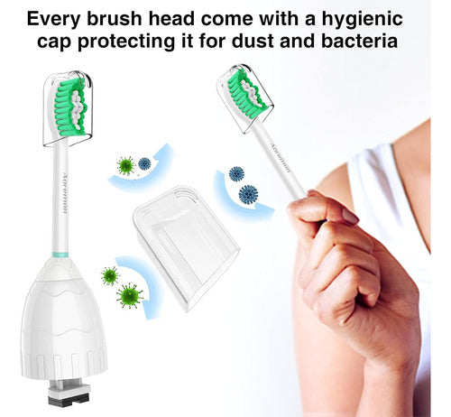 Aoremon 4 Replacement Brush Heads for Philips Sonicare Essence Elite 5