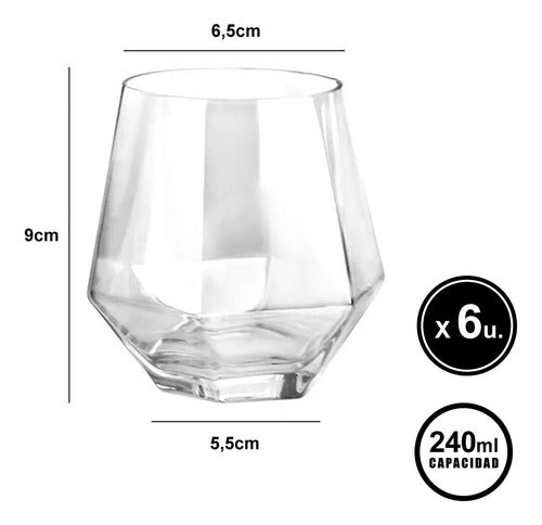 High Quality Glass Whisky Glass Set Pack of 6 Pettish Online 1