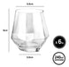 High Quality Glass Whisky Glass Set Pack of 6 Pettish Online 1