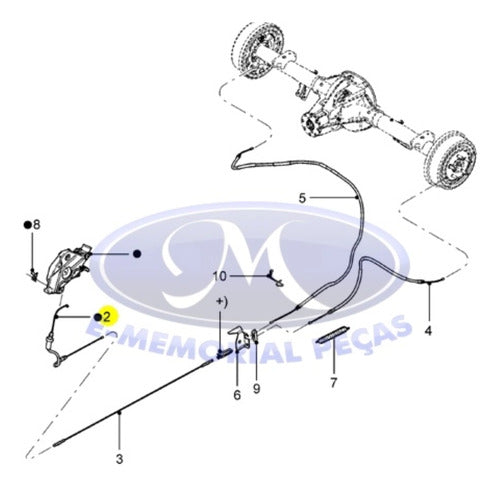 Fremec Hand Brake Cable for Ford Ranger 1998 - 2011 1