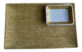 QM Set Sushi Plato Rectangular + Dip Sojero Diseño Caña Beige 0