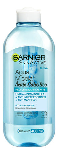 Garnier Agua Micelar Con Ácido Salicílico 400 Ml Skinactive 0