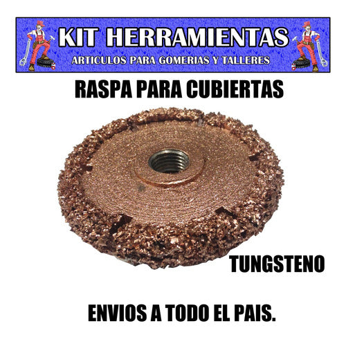 KIT HERRAMIENTAS Tungsten Grinding Disc for Tire Repair 1