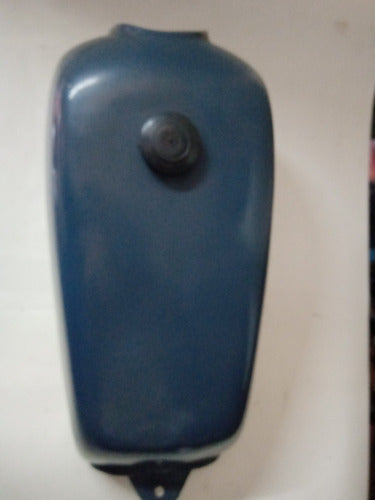 Tanque De Nafta Gilera  Fantic 80 De Fibra De Vidrio Azul 2