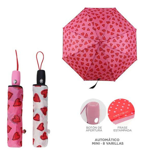 Las Oreiro Original Reinforced Automatic Short Umbrella 6