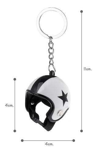 IKOSHOP Motorcycle Open Face Helmet Keychain 7