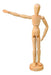 A-D 50 Cm Wooden Articulated Mannequin 0