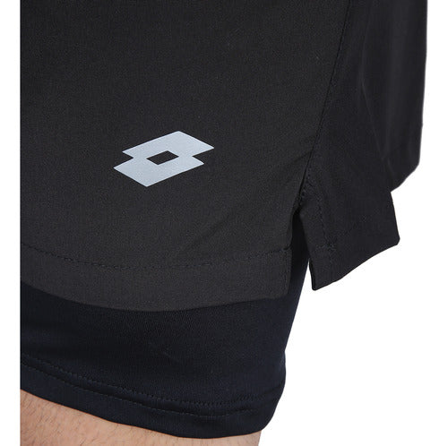 Lotto Short Run Fit Men in Black 3