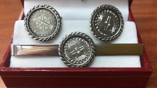 Customizable Tie Clip + Cufflinks Set 4