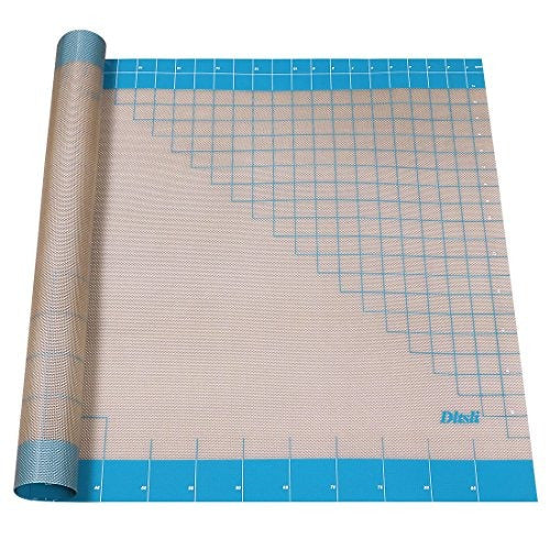 HERMES SHOP Silicone Pastry Mat with Measurements, 36" x 24", Full Stick 0