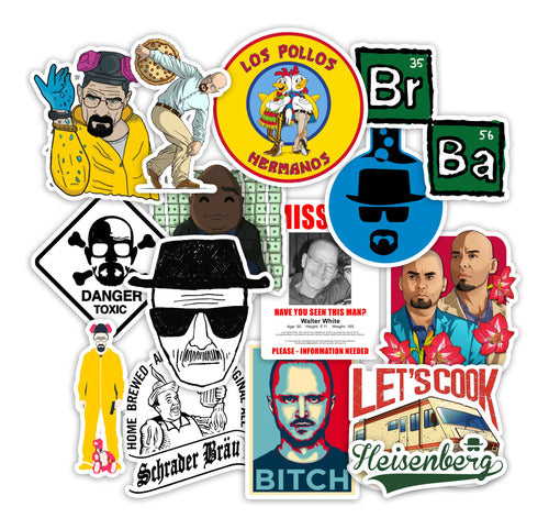 Stickers Breaking Bad 30 Unidades Pvc Plastificados 0