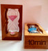 10-Minute Sand Timer with Wooden Base and Glass 2