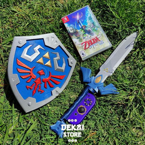 Dekaistore Zelda Nintendo Switch Master Sword and Hylian Shield Joycon Holders 0