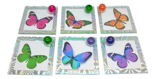 24 U Glass Butterfly Incense Holders 5x5 Bulk Souvenirs 3