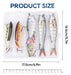 Ucec Soft Bait Fishing Lures - 6 Pieces for Freshwater or Saltwater 1