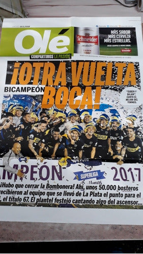 Olé. 2 Boca Champion Posters 2017 and 2019. New. 0