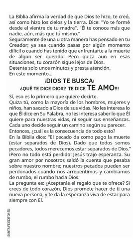 Los Mensajeros Evangelistic Brochure - He is Looking for You x 100 1