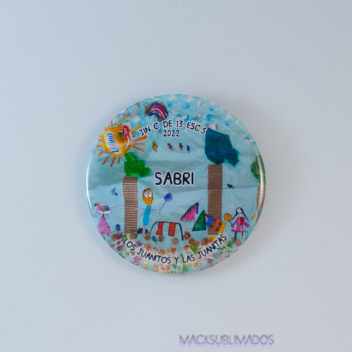 Customized Graduation Button Pins x 10 3