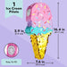 BLUE PANDA Ice Cream Cone Piñata for Decoration, 41.5 x 19.3 x 7.4 cm 1