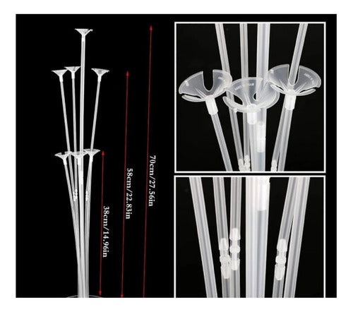 Leoventasuy Balloon Base Support for 7 Balloons 70cm 5